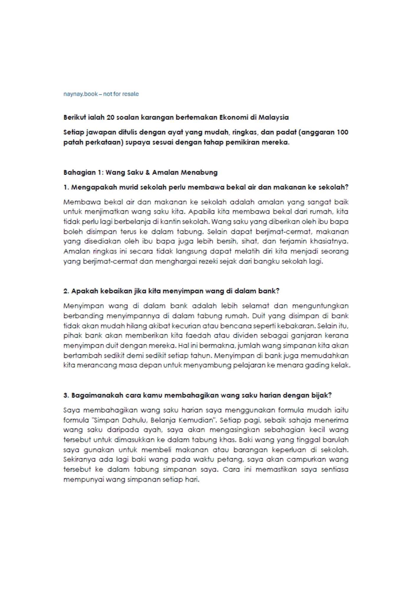 Rujukan Soalan Artikulasi PKSK - Dengan Jawapan - Image 3
